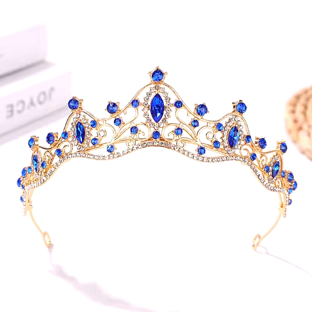 Blue & Gold Child Size Tiara